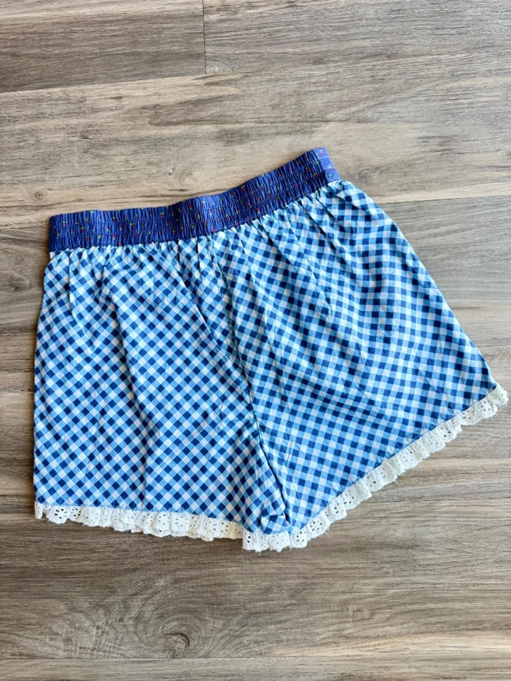 Coastal Cottage Girls Outfit Set Floral Top Gingham Shorts Matilda Jane‎